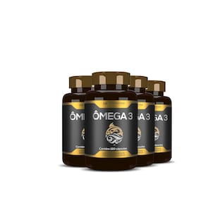 4X Omega 3 Oleo De Peixe Premium 120Caps Hf Suplementos