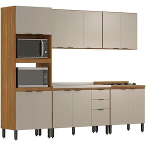 Cozinha Modulada 5 Peças Fhr001 Amendola Nude Prime Demobile