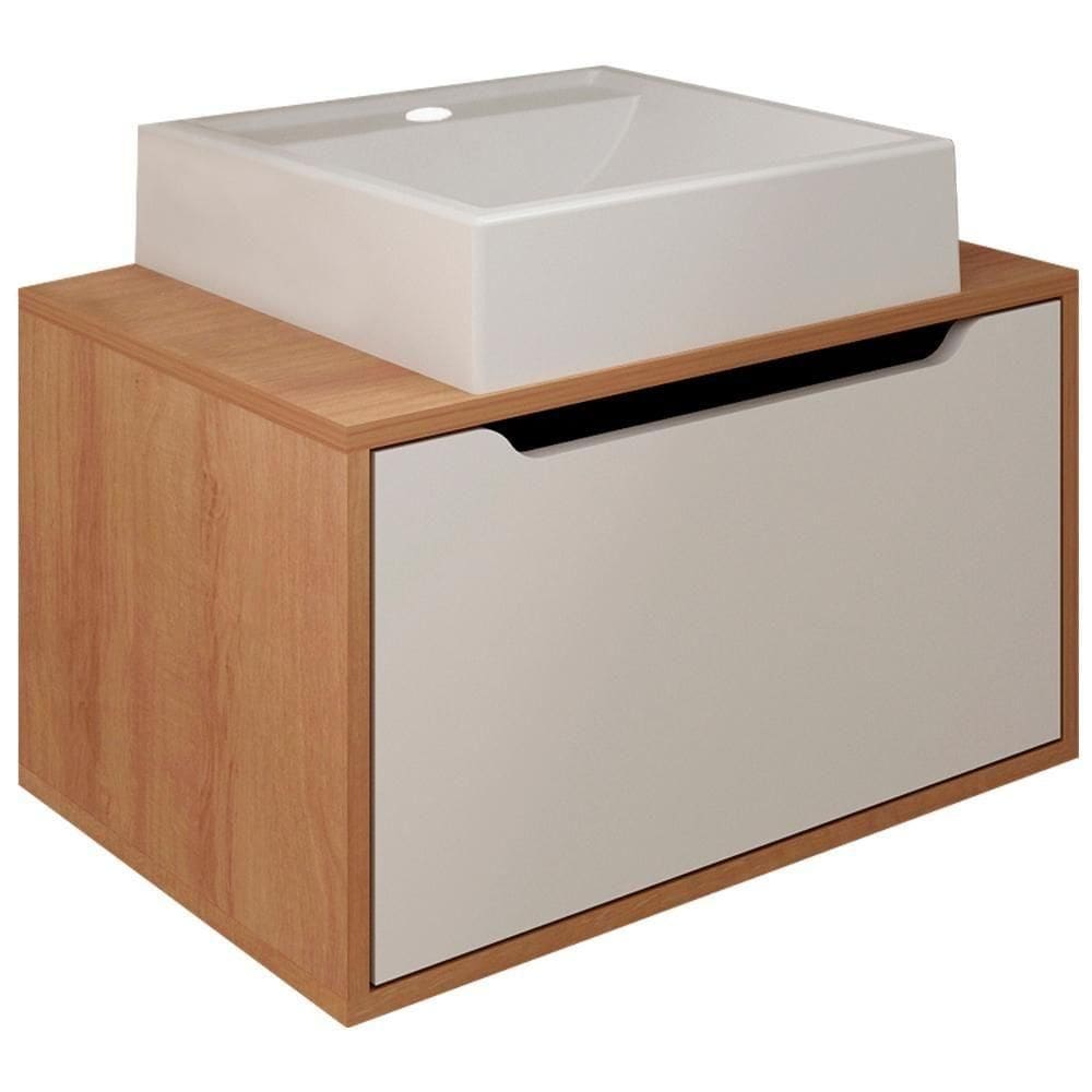Gabinete Com Cuba Bn3630x46 Amendoa Branco