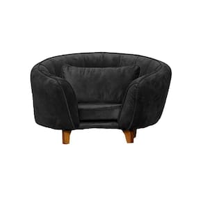 Poltrona Cama Caminha Pet Baby Laddi Veludo Grafite Dvinn Grafite