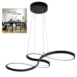 Lustre Pendente Infinito 3 em 1 Arco Perfil Sala Recepçao Sala de Jantar Restaurante Escritorio Residencial Comercial Iluminaçao