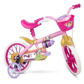 Bike Infantil 3 Anos Feminina Nathor Princesas Disney Aro 12
