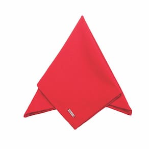 Guardanapo Em Tecido Jacquard Liso 40x40cm Mameg Vermelho