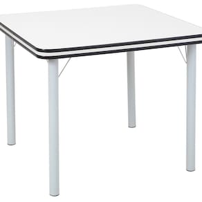 Mesa para Sala de Jantar Gisele Estilo Clássico Branco/Preto