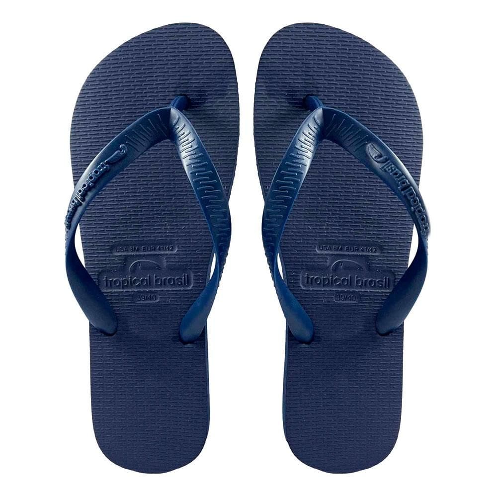 Chinelo Unissex Azul Marinho 41/42 Tropical