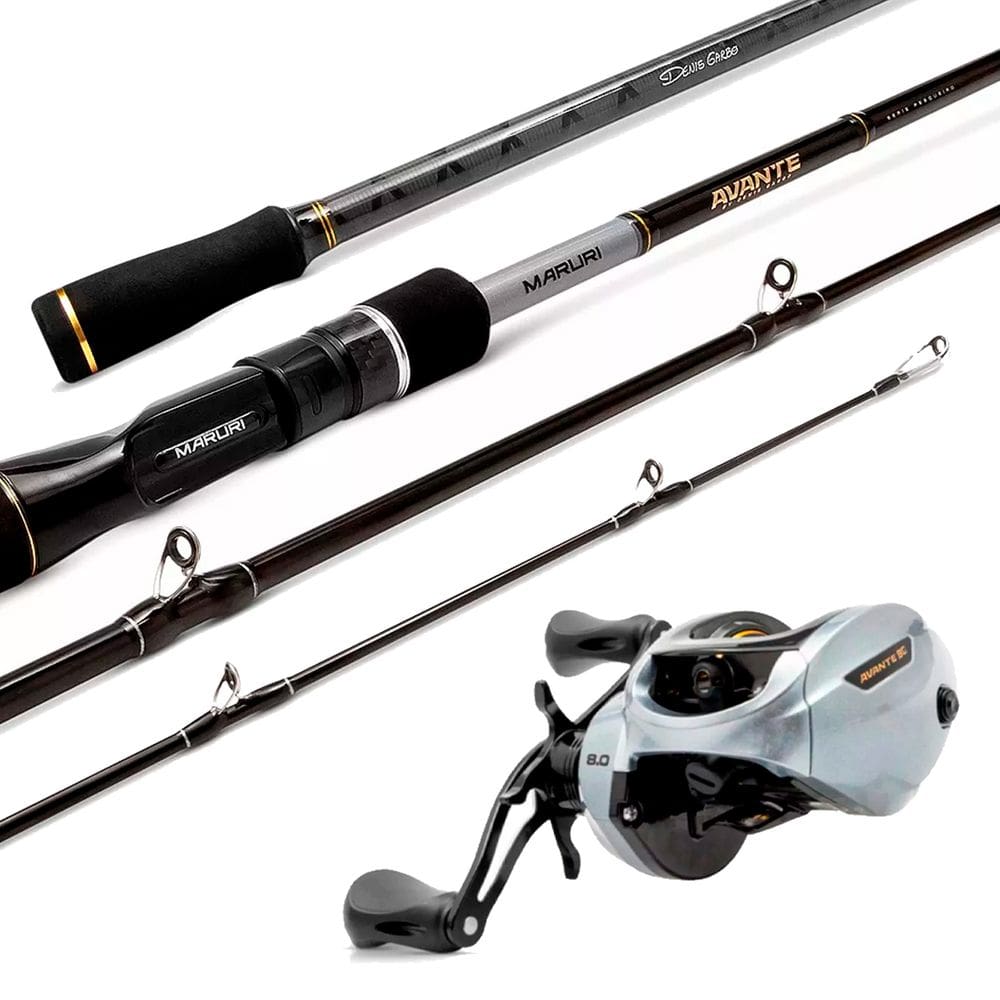 Kit Pesca Denis Garbo: Carretilha Avante BG + Vara Avante 802H 2,40m 30-60lb