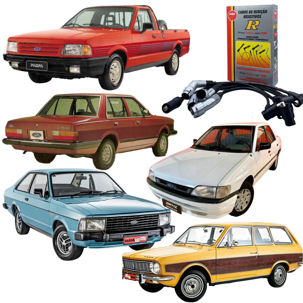 Cabo De Vela Ngk Ford Pampa 1.6 8V Cht 1985 A 1991