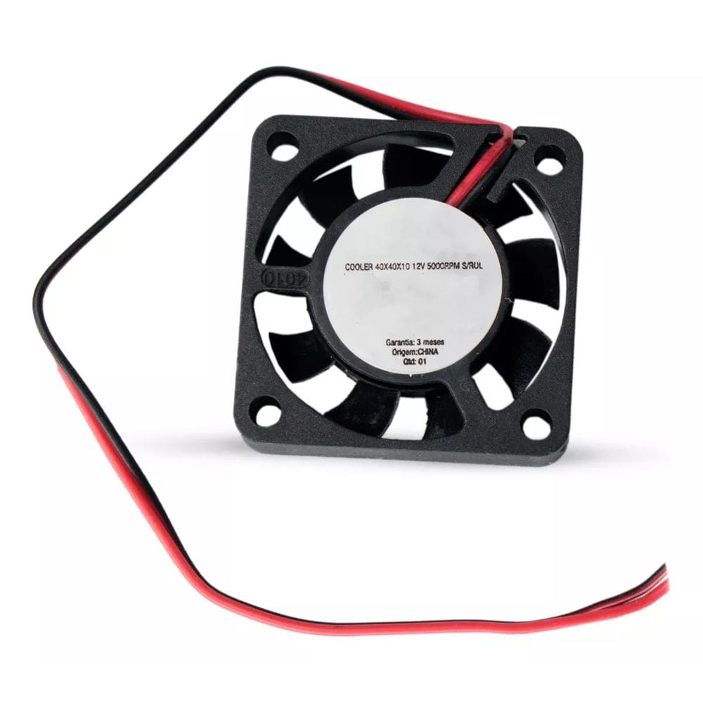Ventilador Cooler 12V 40X40x10 S/Conector