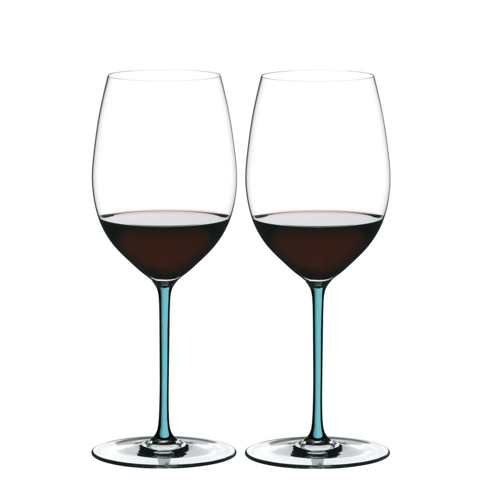 Kit 2 Taças Vinho Riedel Fatto a Mano Merlot Haste Colorida