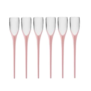 Kit 6 Taças Beach 210ml Rosa Bebê Boccatti Espumante Praia