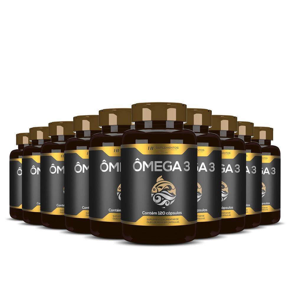 10X Omega 3 Oleo De Peixe Premium 120Caps Hf Suplementos