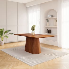 Mesa de Jantar Retangular 180cm Baobá Cabecasa Madeiramadeira Cinamomo Canela