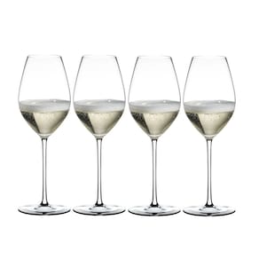 Kit 4 Taças de Champagne Fatto a Mano Haste Colorida Riedel