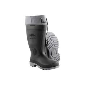 Bota Borracha Pvc Cinza Com Amarra - Calfor