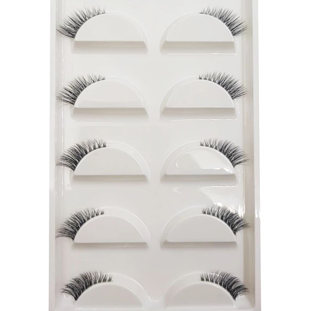 Cartela de Cílios Postiços com 5 Pares - Modelo 3D04 Cantinho