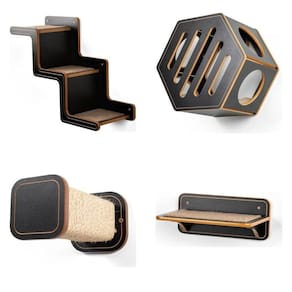 Playground Zorro - Escada Celine Subindo para Esquerda Preto