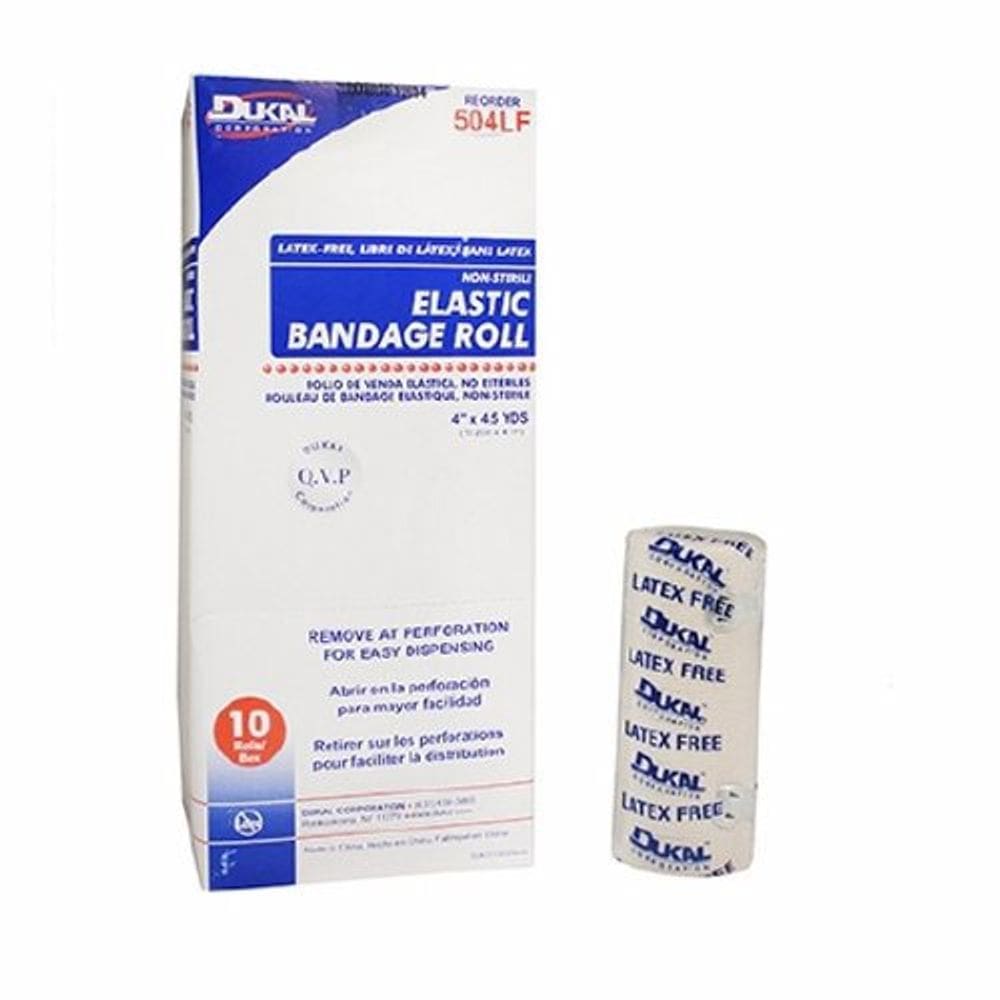 Curativo elástico 4 Polegada x 4-1/2 Jarda NonSterile 1 Rolo por Dukal