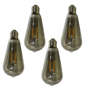 Lampada Led Multi Filamento Kit 4 Uni 30W Iluminaçao Casa Quarto Sala Varanda Garagem Ambiente