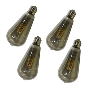 Lampada Led 30w Multi Filamento Fume Kit 4 Uni Decoraçao Casa Sala Quarto Garagem Iluminaçao Ambiente Branco Quente