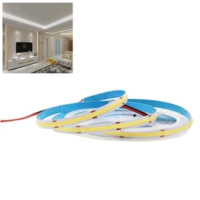 Fita LED COB 6500K 5 Metros 12v IP20 18w Teto Rebaixado Perfil Gesso Sanca Residencial Comercial Interno Externo