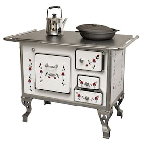 Fogão a Lenha Compacto N1 Cozinha Nacional Branco