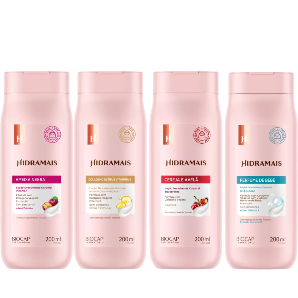 Kit Hidramais Hidratante Corporal - 4 Unidades 200ml (cada)