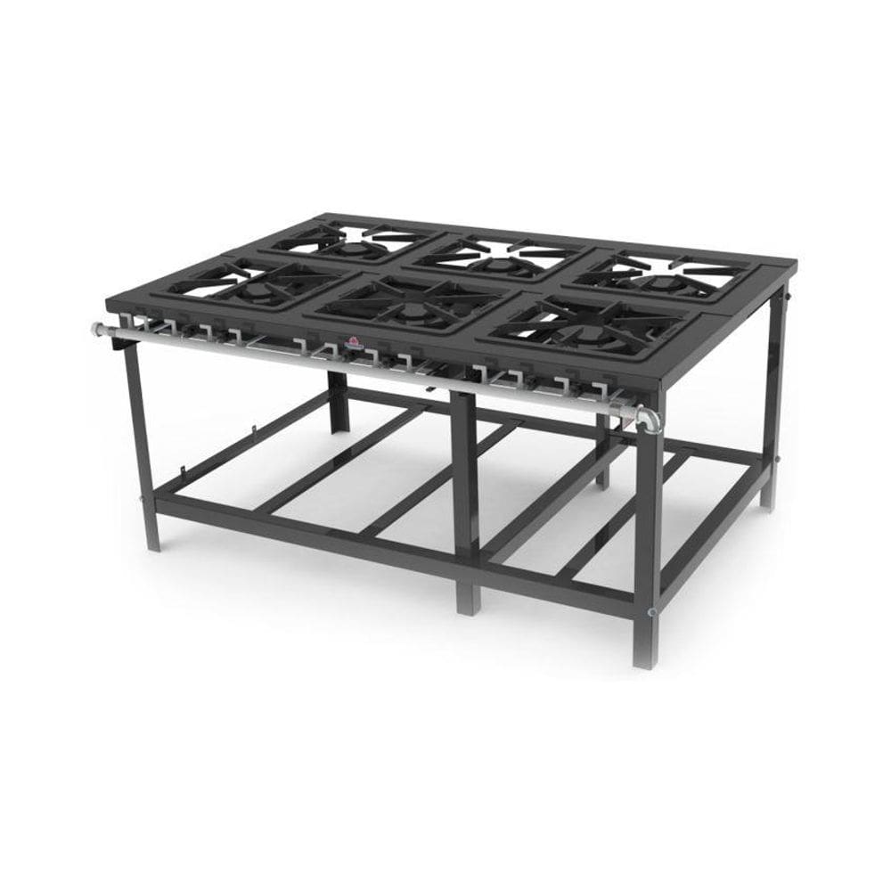 Fogão Industrial 6 Queimadores Duplos PMD 600 E Progás
