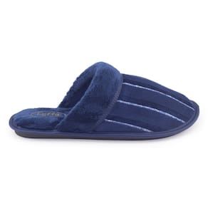 Pantufa Masc Leffa 788 List/Marinho inverno frio