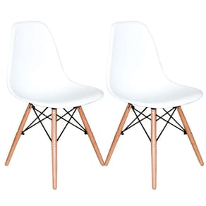 Kit com 2 Cadeiras Charles Eames Eiffel BRANCA