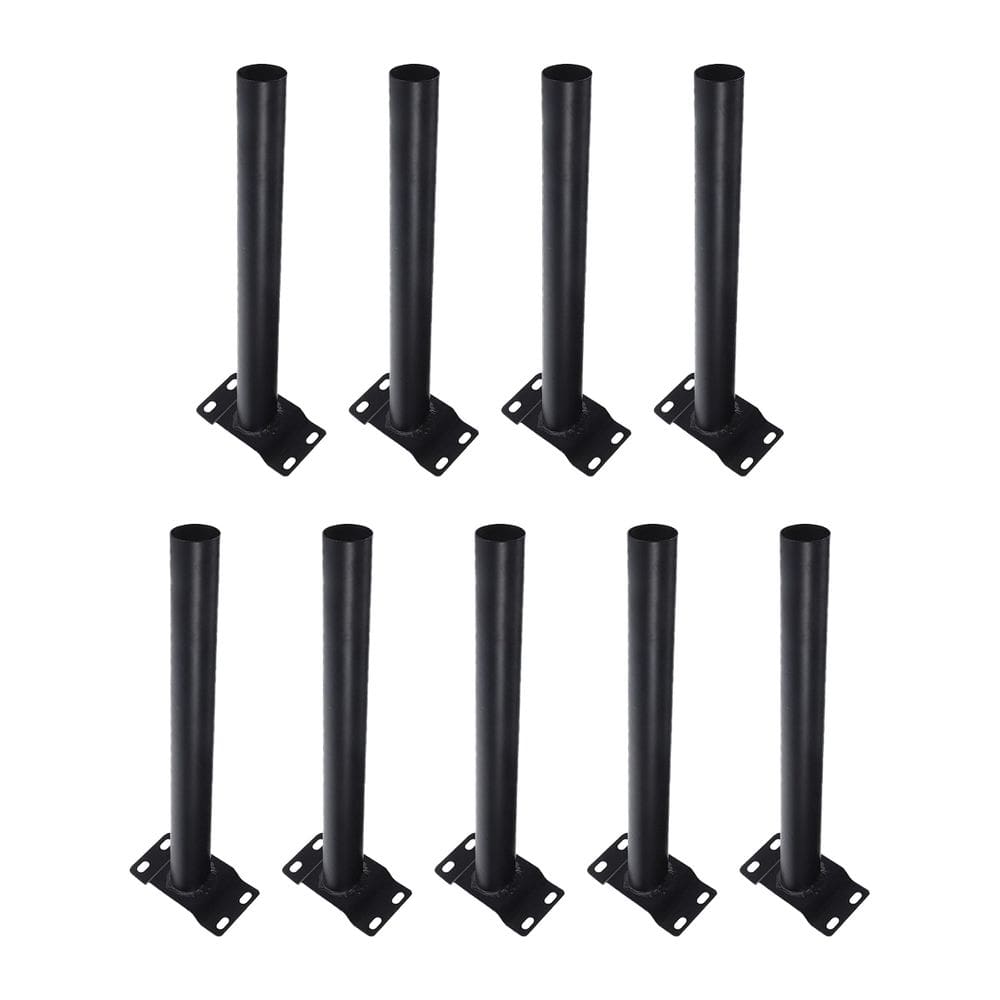 Suporte Luminaria Solar Kit 9 Unidades Poste Barra Aço Pintura Eletrostatica Iluminaçao Segurança Jardim Quintal Proteçao