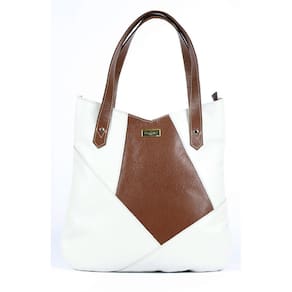 Bolsa Feminina Lara De Ombro Couro Off / Café