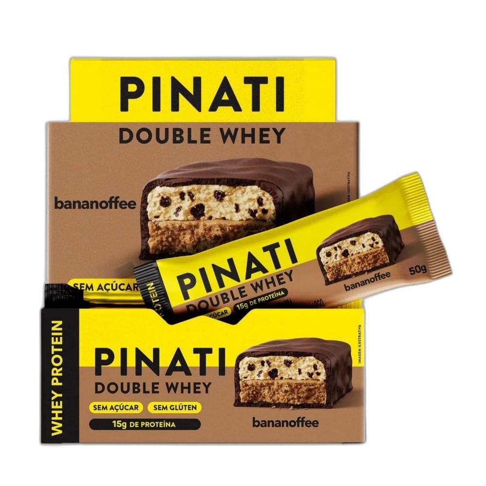 Pinati Double Whey Bananoffe 50G Display 12Un