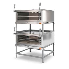 Forno Refratário a Gás Duplo 90 cm FLD900 Tostando