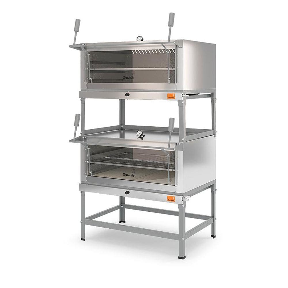 Forno Refratário a Gás Duplo 80 cm FLD800 Tostando