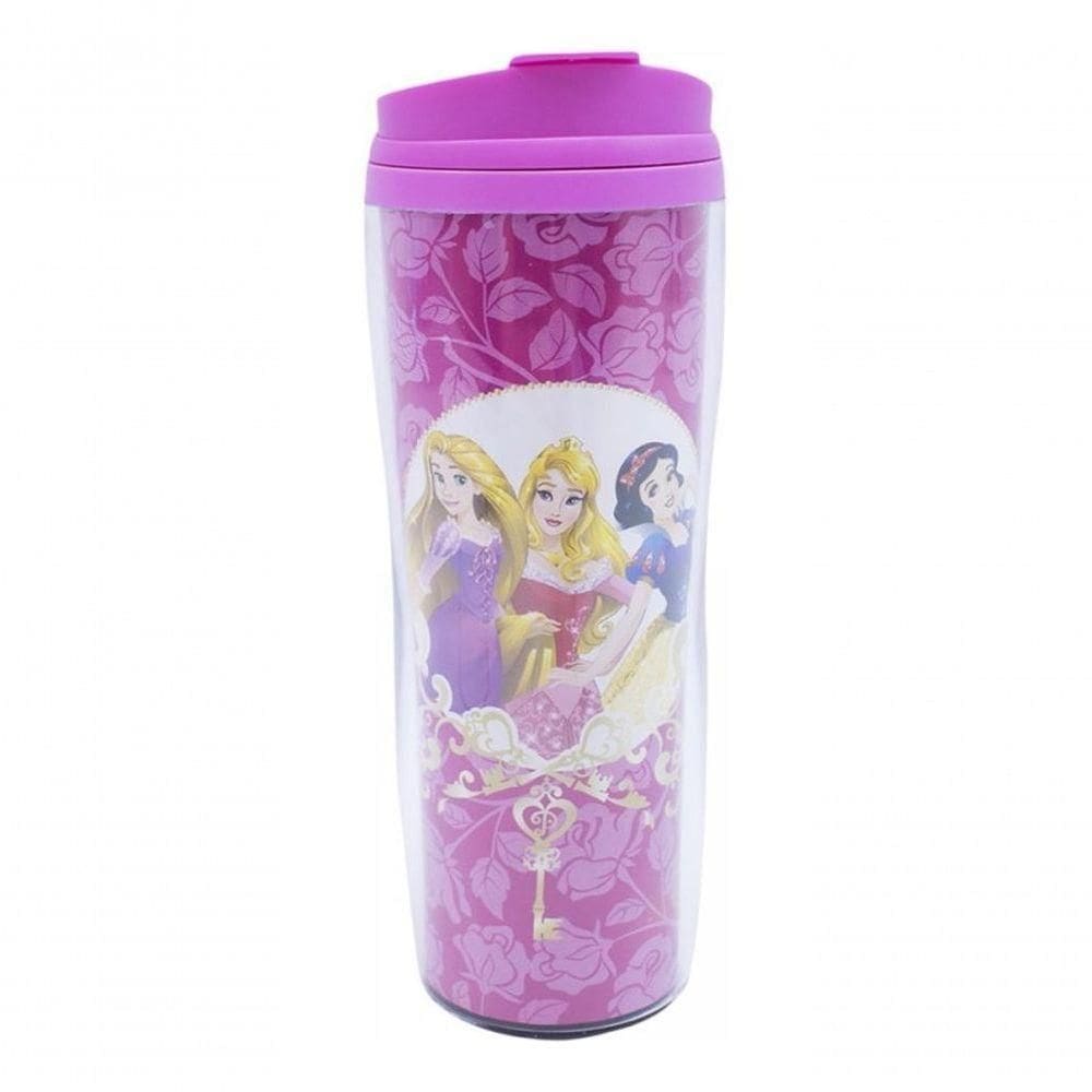 Copo Térmico Rosa Disney Princesas 450ml