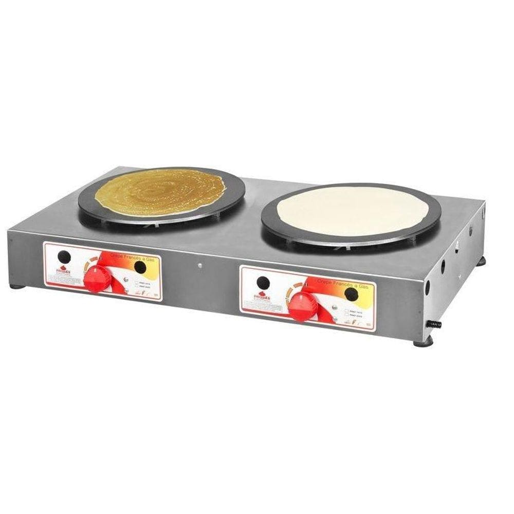 Chapa a Gás para Crepe Francês Redonda PRKF–202 G/R Progás