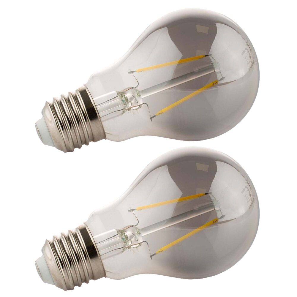 Lâmpada Led Fumê Kit 2 unid. 30W Iluminação Decorativa Branco Quente Vintage Retrô Multifilamento Luz Casa Decoração