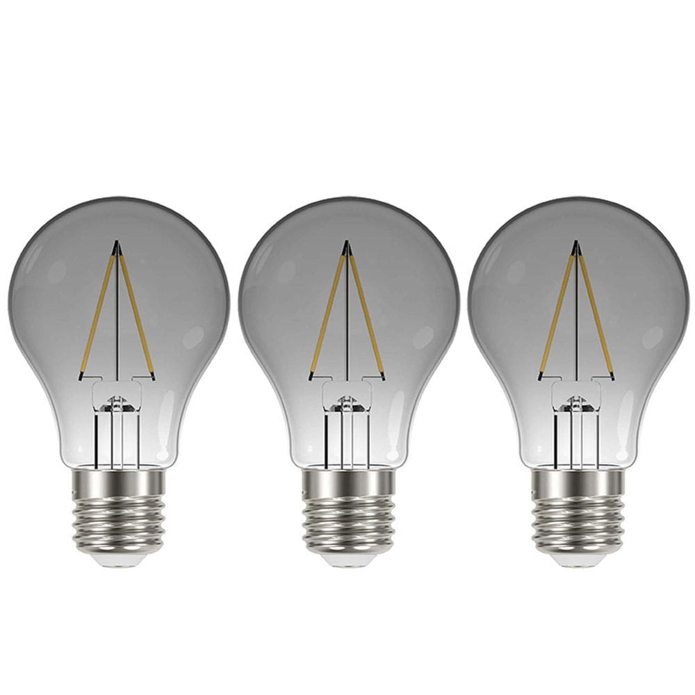 Lâmpada Led Fumê 30W Iluminação Kit 3 unid. Decorativa Vintage Branco Quente Retrô Multifilamento Luz Casa Decoração