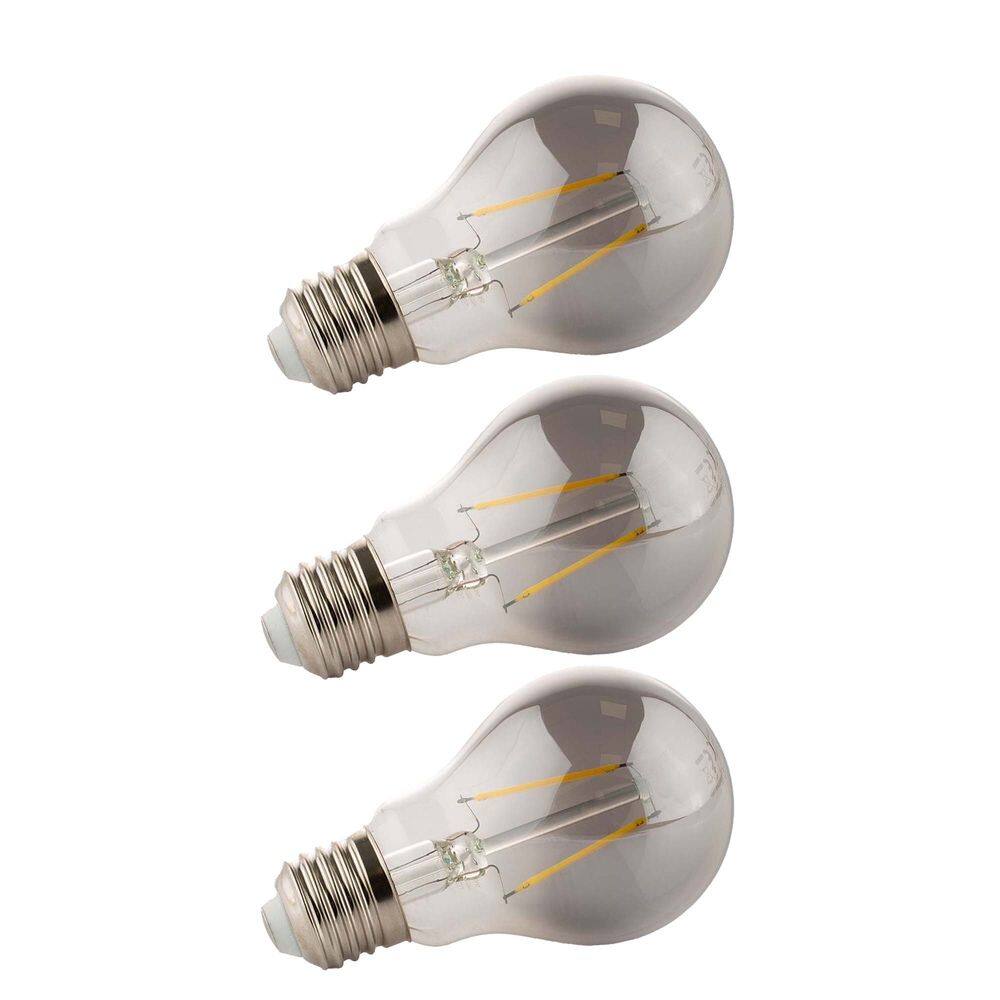 Lâmpada Led Fumê 30W Iluminação Decorativa Kit 3 unid. Vintage Branco Quente Retrô Multifilamento Luz Casa Decoração