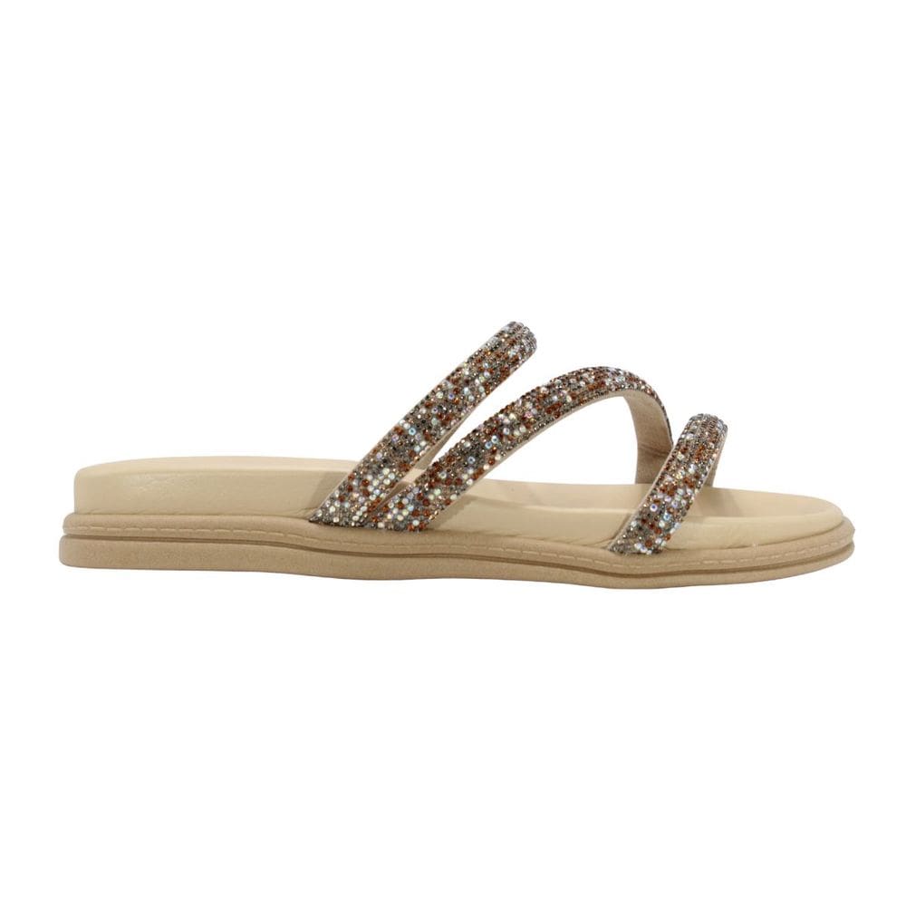 Tamanco Beira Rio Multi Camel/Creme