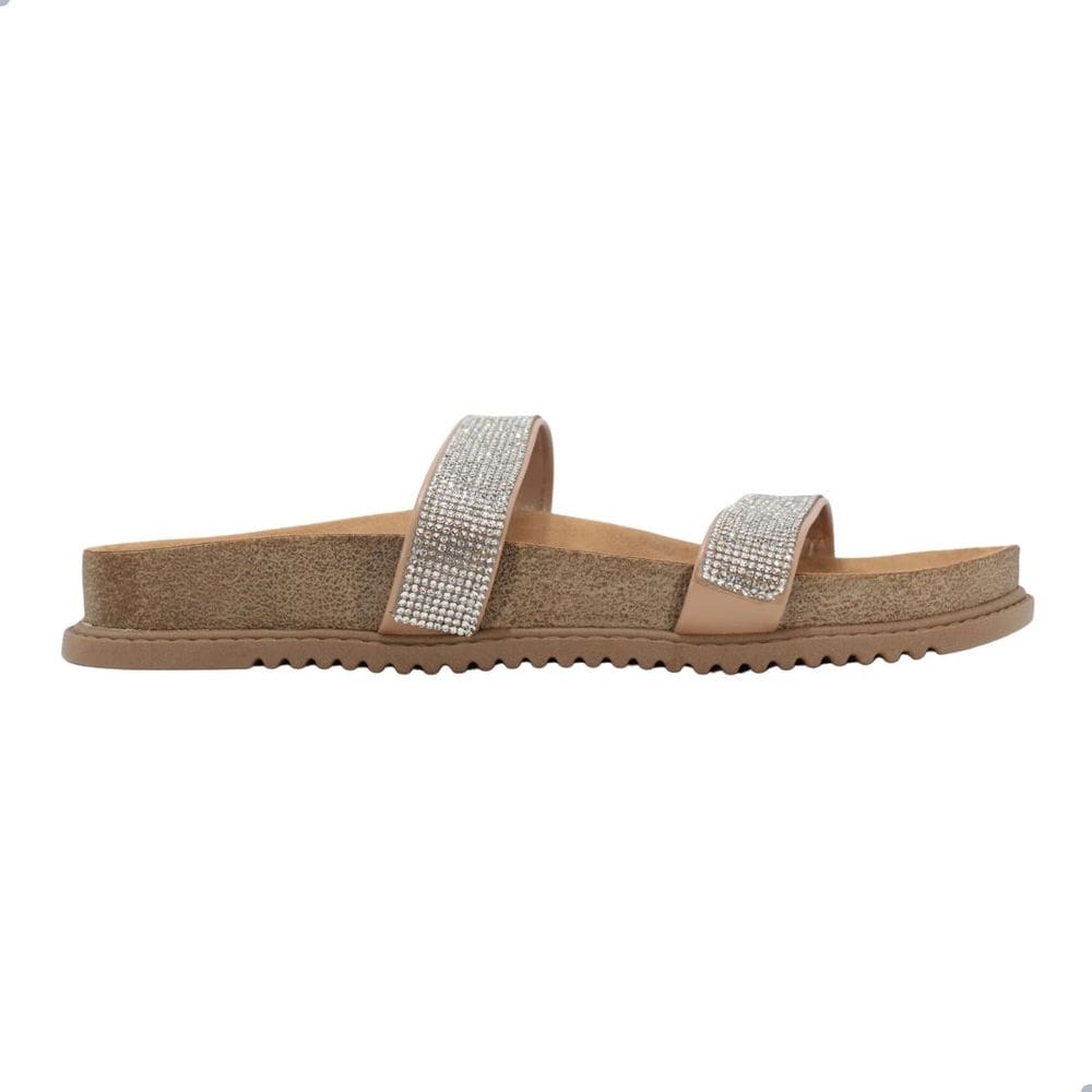 Tamanco Beira Rio Nude Com Strass