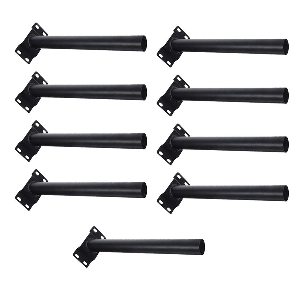 Suporte Luminaria Solar Porte Barra Kit 9 Unidades Pintura Eletrostatica Segurança Iluminaçao Quintal Jardim Residencia