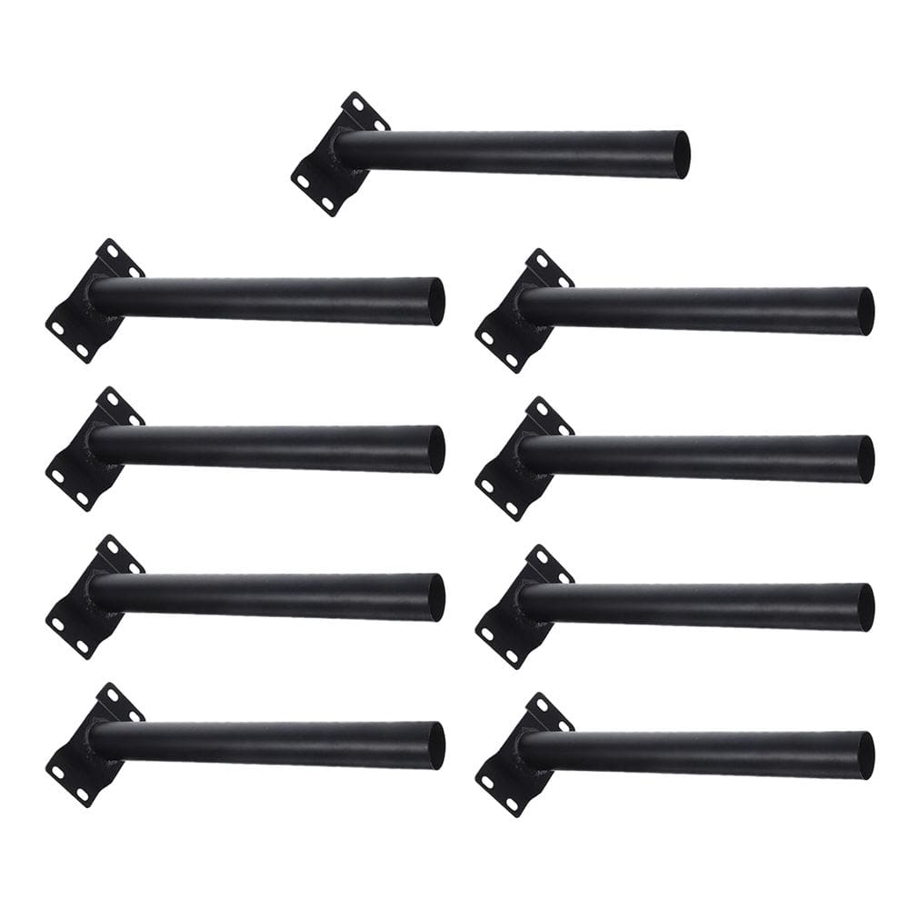 Suporte Luminaria Solar Poste Kit 9 Unidades Barra Pintura Eletrostatica Iluminaçao Segurança Rua Estrada Jardim Quintal