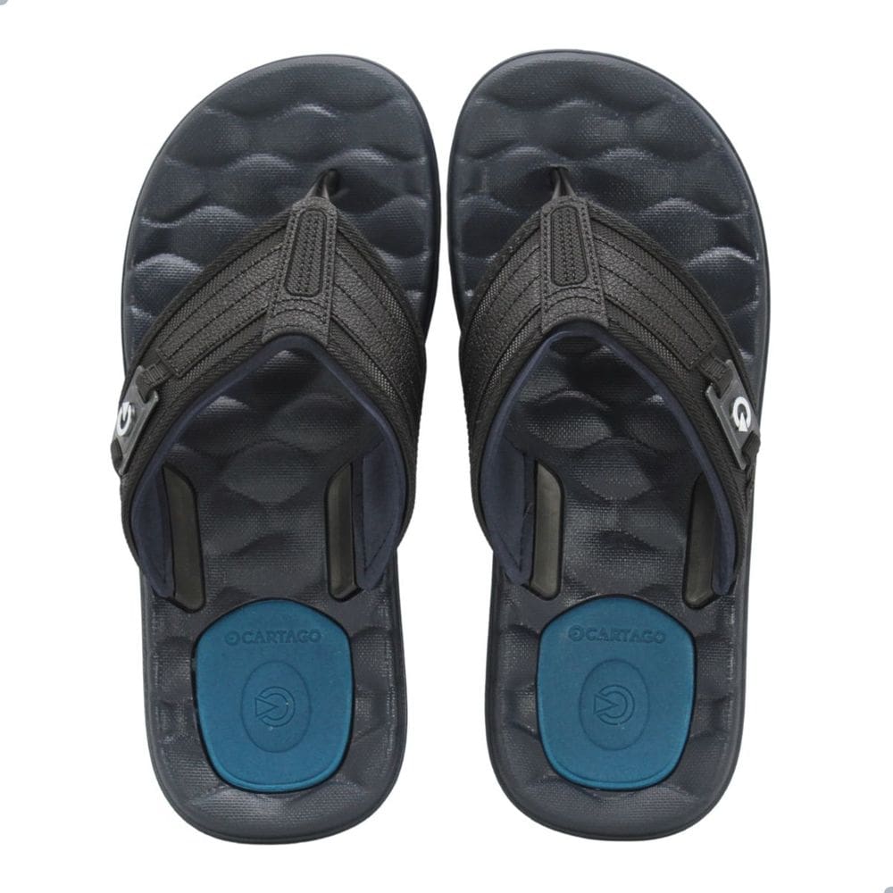 Chinelo de Dedo Cartago Egeu III Azul/Preto/Azul