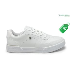 Tênis Casual Kolosh Branco Cano Baixo Slip On Strass Brilhante Confortável C3013A- Feminino