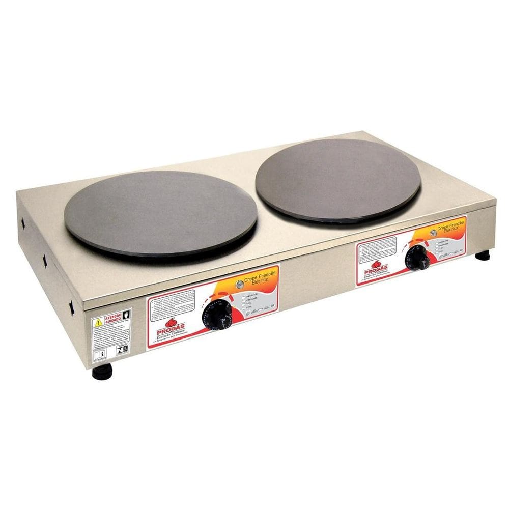 Chapa Elétrica para Crepe Francês Redonda PRKF–202 E Progás