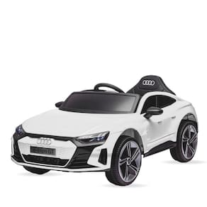 Carro Elétrico Infantil com Controle Remoto 12v Audi E-tron Sportback Branco Música Luz de Led e Carregador Bivolt Zippy Toys