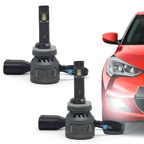 Par Lâmpadas H27 Farol Milha Hyundai Elantra 2011 2012 2013 Ultra Led 10000 Lumens Canbus Canceller Não Acusa
