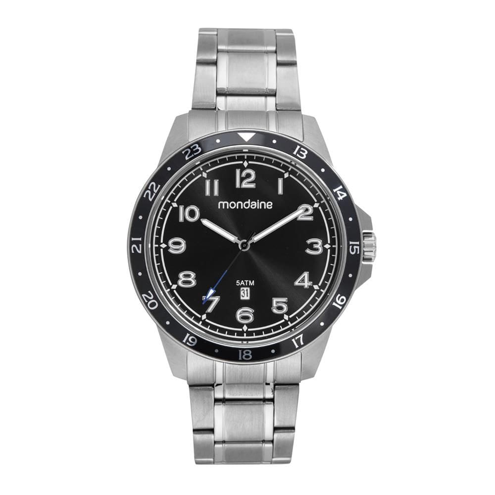 Relogio Mondaine Masculino Ref: 99736g0mvna1 Casual Aço Prateado