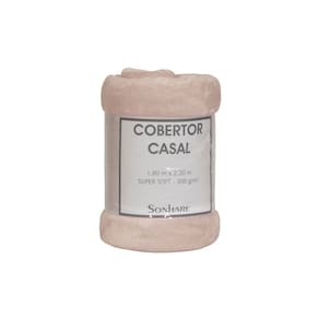 Cobertor Super Soft Rolinho 300g/m² Casal 1,80x2,20m Sonhare Sultan